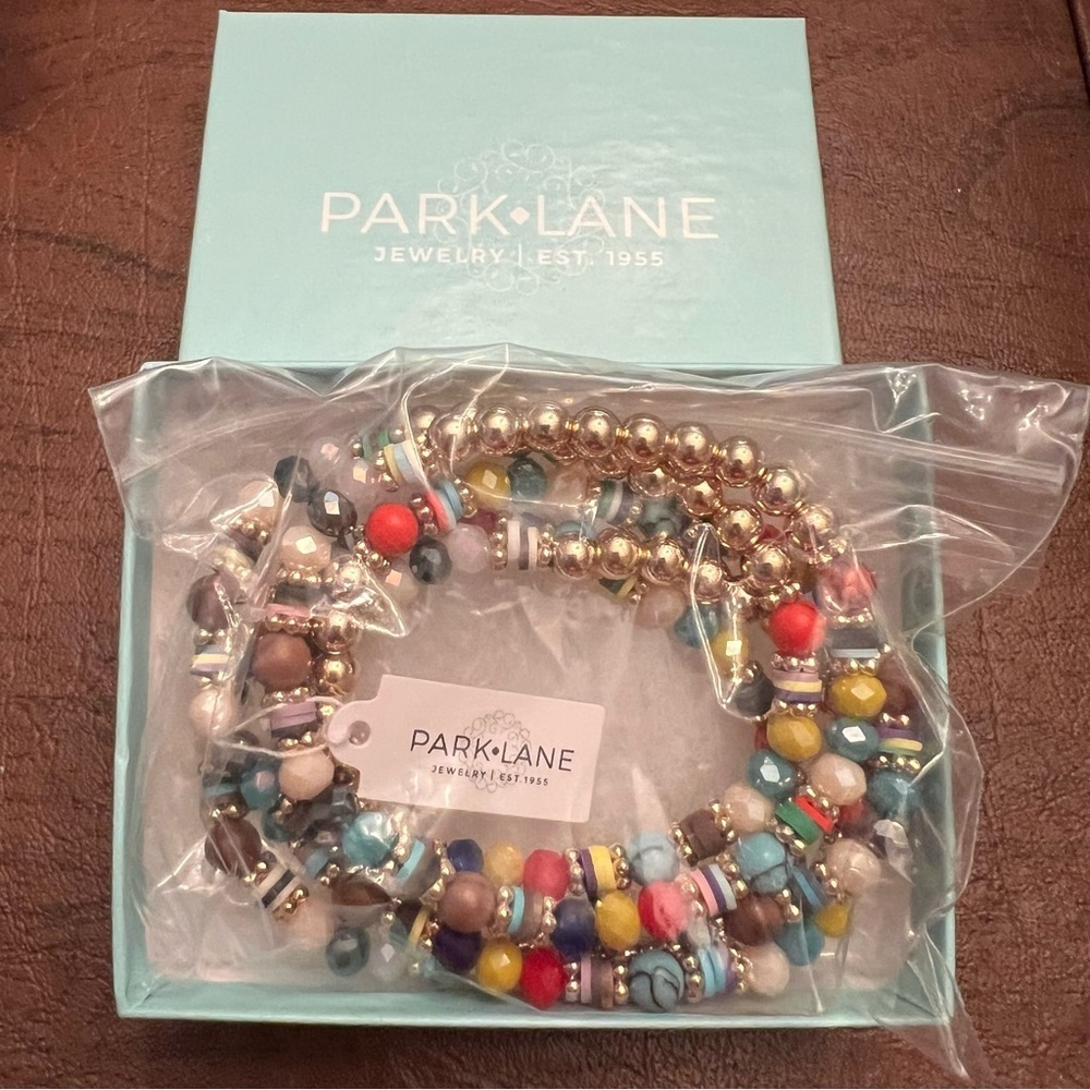 Park Lane HEARTLAND Beaded Bracelets, Set of 5, Stretch to Fit, Boho-Chic, NWT - Picture 4 of 9